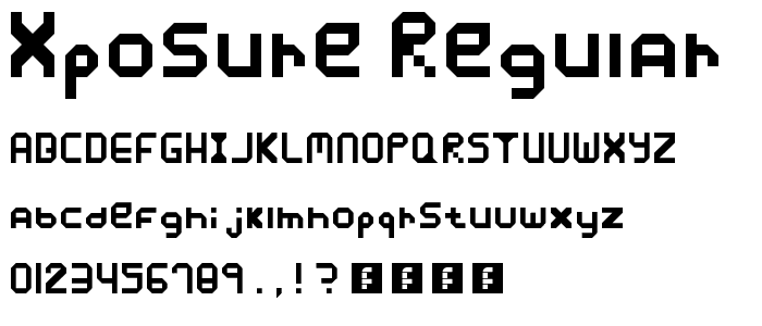 Xposure Regular font